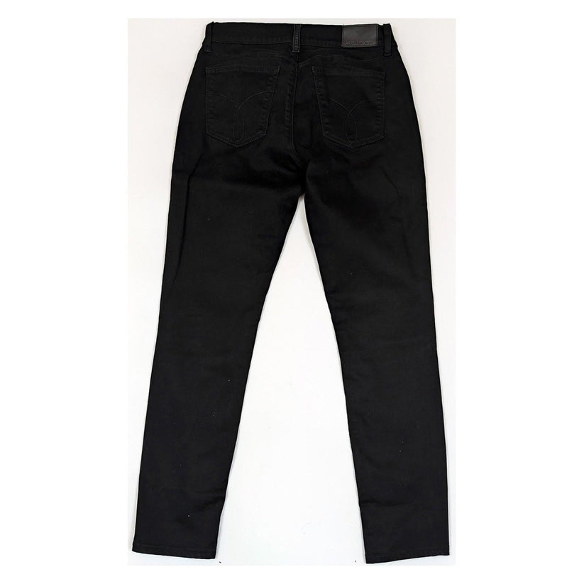 calvin klein jeans womens black stretch denim skinny mid rise w28 l30 by Calvin Klein – | RewearableUK