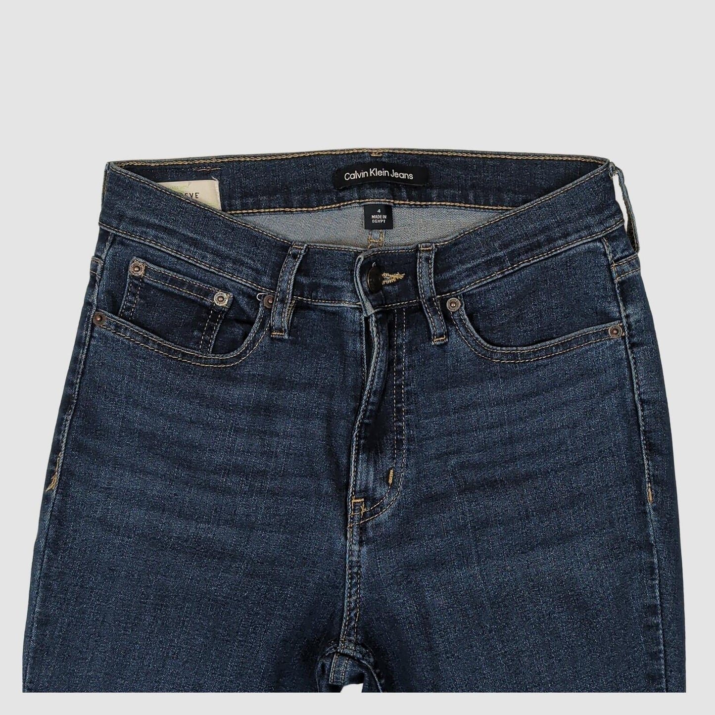 Calvin Klein Jeans Womens Blue Skinny Stretch Denim 4 Slim Fit by Calvin Klein – JEANS | RewearableUK