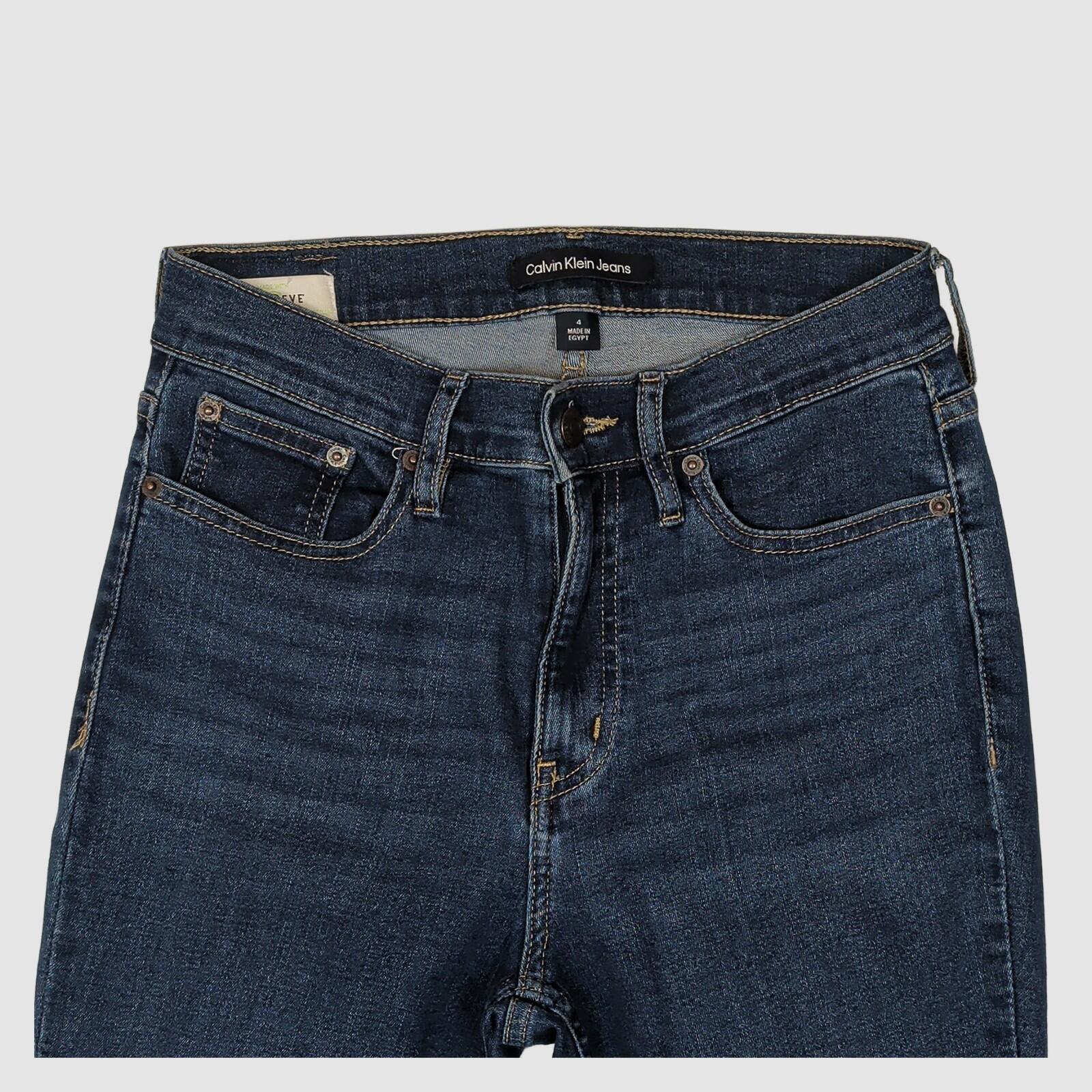Calvin Klein Jeans Womens Blue Skinny Stretch Denim 4 Slim Fit by Calvin Klein – JEANS | RewearableUK