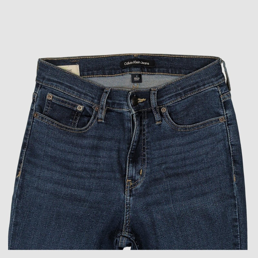 Calvin Klein Jeans Womens Blue Skinny Stretch Denim 4 Slim Fit by Calvin Klein – JEANS | RewearableUK