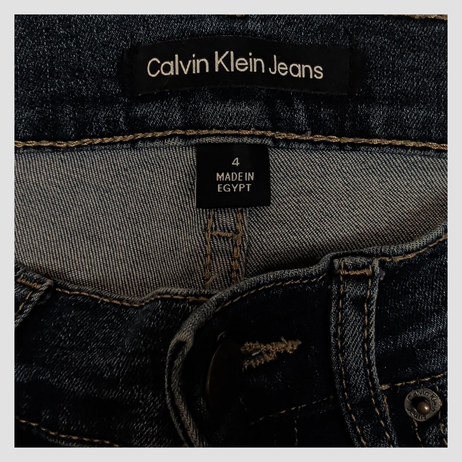 Calvin Klein Jeans Womens Blue Skinny Stretch Denim 4 Slim Fit by Calvin Klein – JEANS | RewearableUK