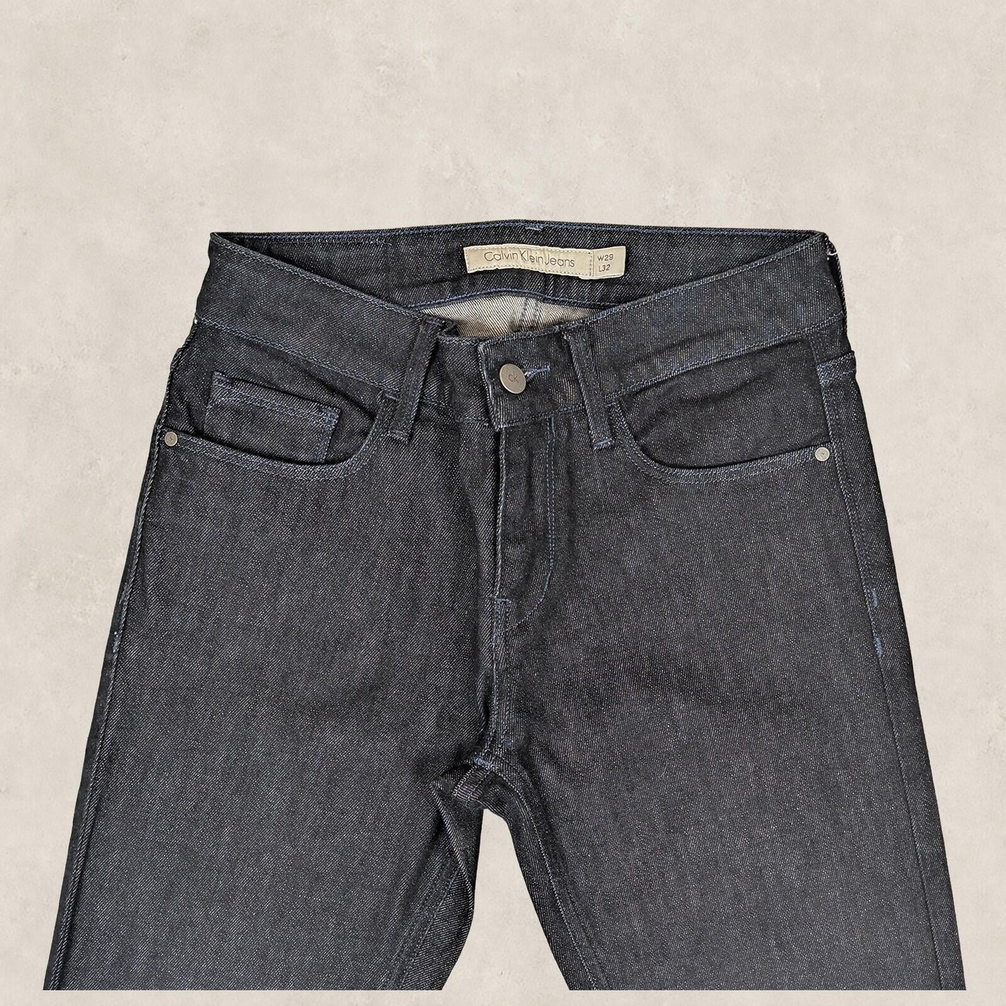 calvin klein jeans womens dark blue wash slim fit denim jeans size w29 l32 by Calvin Klein – | RewearableUK