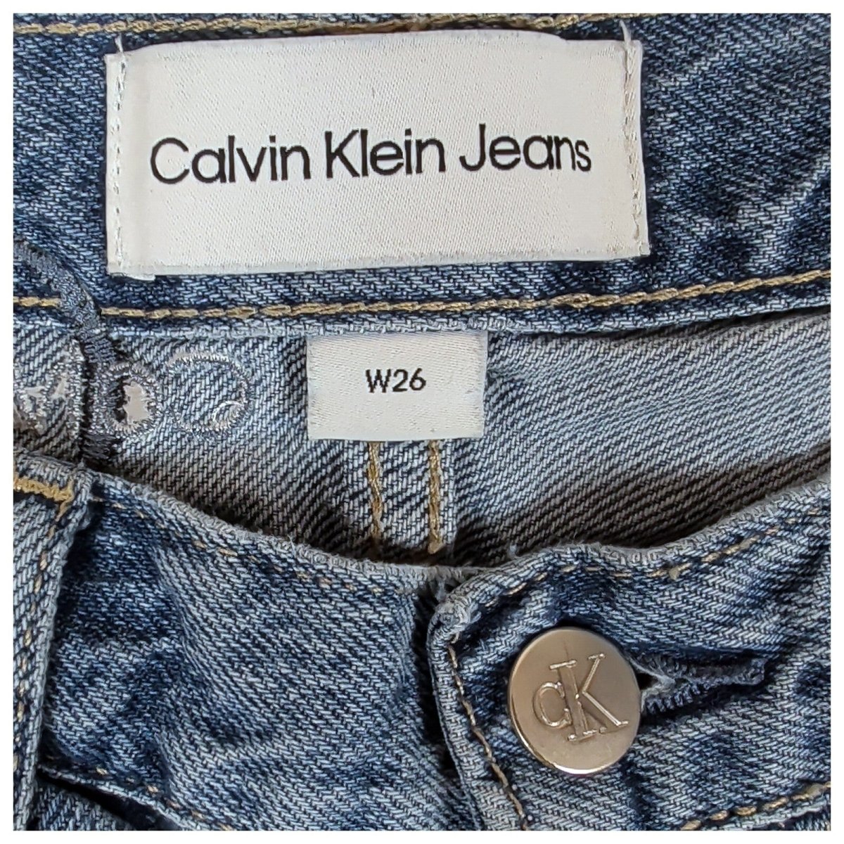 Calvin Klein Jeans Womens Jeans W26 Blue High Rise Denim by Calvin Klein – | RewearableUK