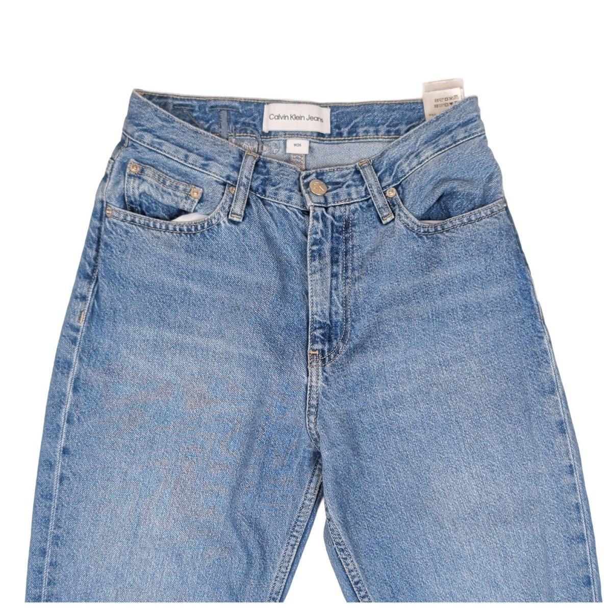 Calvin Klein Jeans Womens Jeans W26 Blue High Rise Denim by Calvin Klein – | RewearableUK