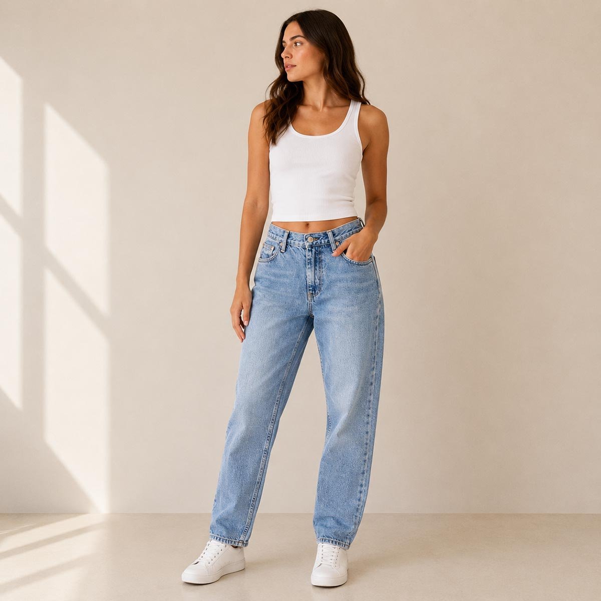 Calvin Klein Jeans Womens Jeans W26 Blue High Rise Tapered Denim by Calvin Klein – JEANS | RewearableUK