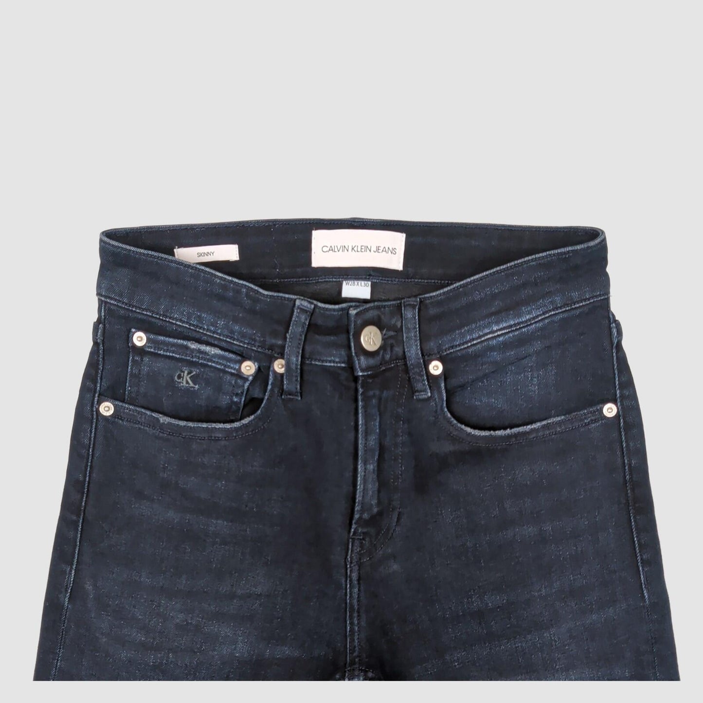 Calvin Klein Jeans Womens Skinny Fit Dark Wash Denim Trousers Size W28 L30 by Calvin Klein – | RewearableUK