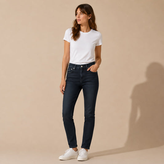 Calvin Klein Jeans Womens Skinny Fit Dark Wash Denim Trousers Size W28 L30 by Calvin Klein – JEANS | RewearableUK