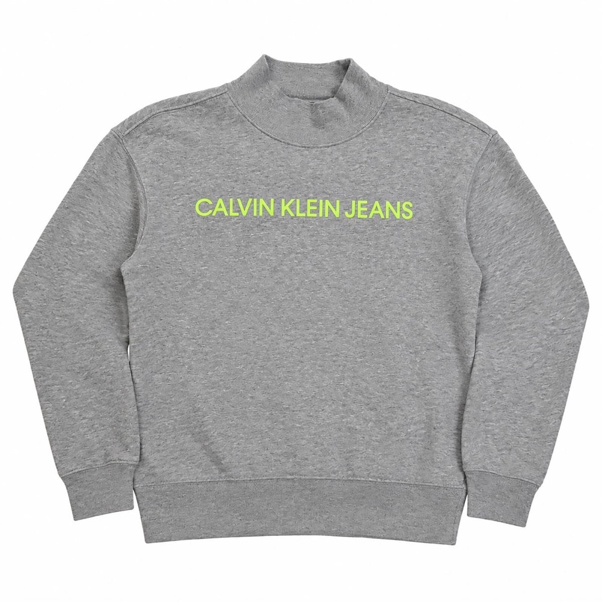 Calvin Klein Jeans Women's Sweatshirt S Grey Neon Logo Cotton Blend – product photo 1 | RewearableUK