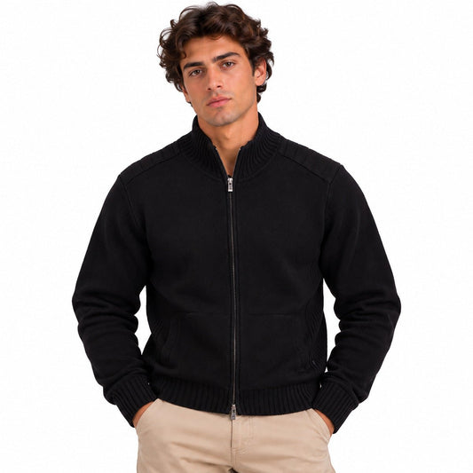 Calvin Klein Men's Full Zip Jumper XL Black – jumper product photo 1 | RewearableUK