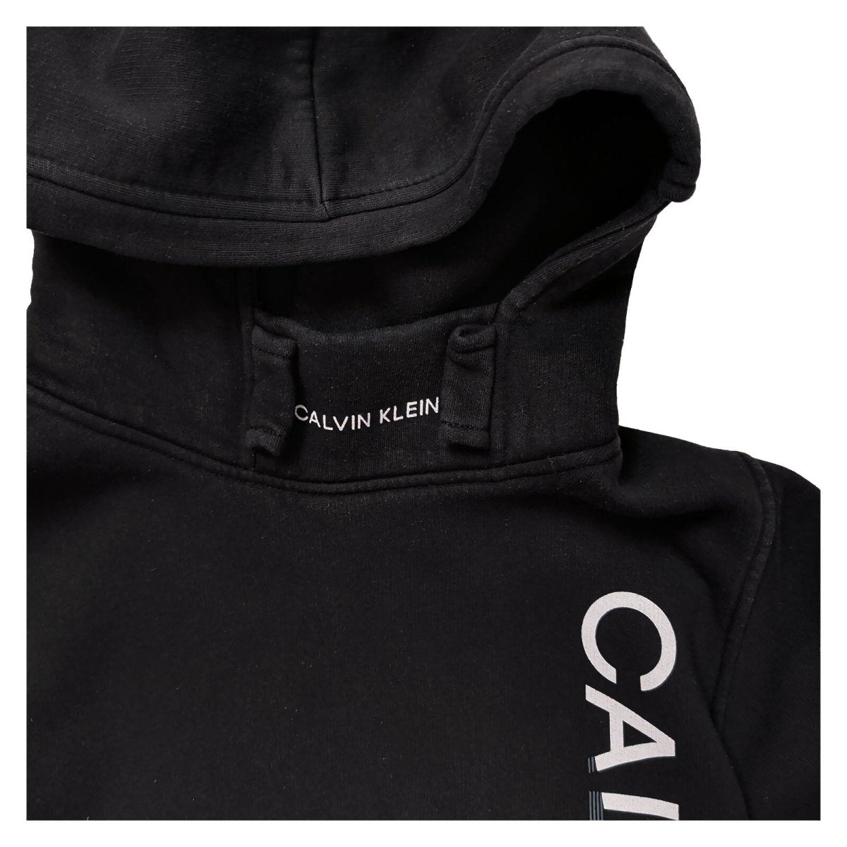 Calvin Klein Men's Hoodie Medium Black Logo Print – product photo 3 | RewearableUK