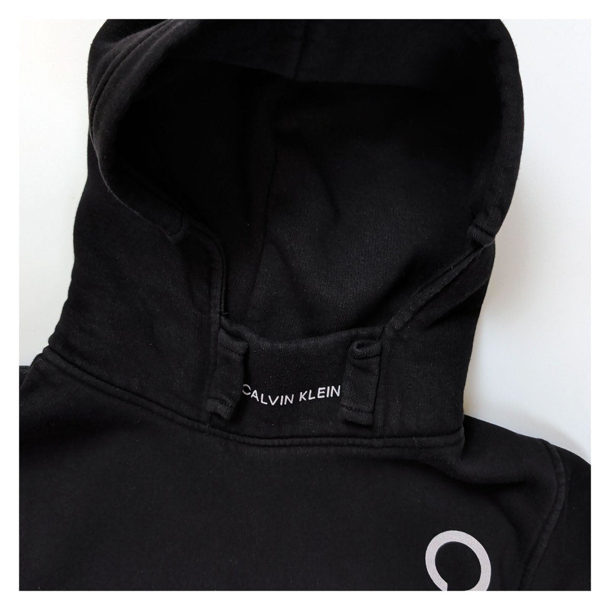 Calvin Klein Men's Hoodie Medium Black Logo Print – product photo 4 | RewearableUK