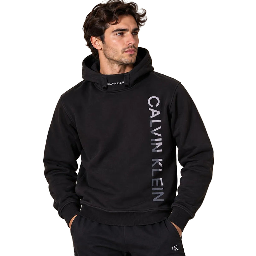 Calvin Klein Men's Hoodie Medium Black Logo Print – Sweater & Hoodie product photo 1 | RewearableUK