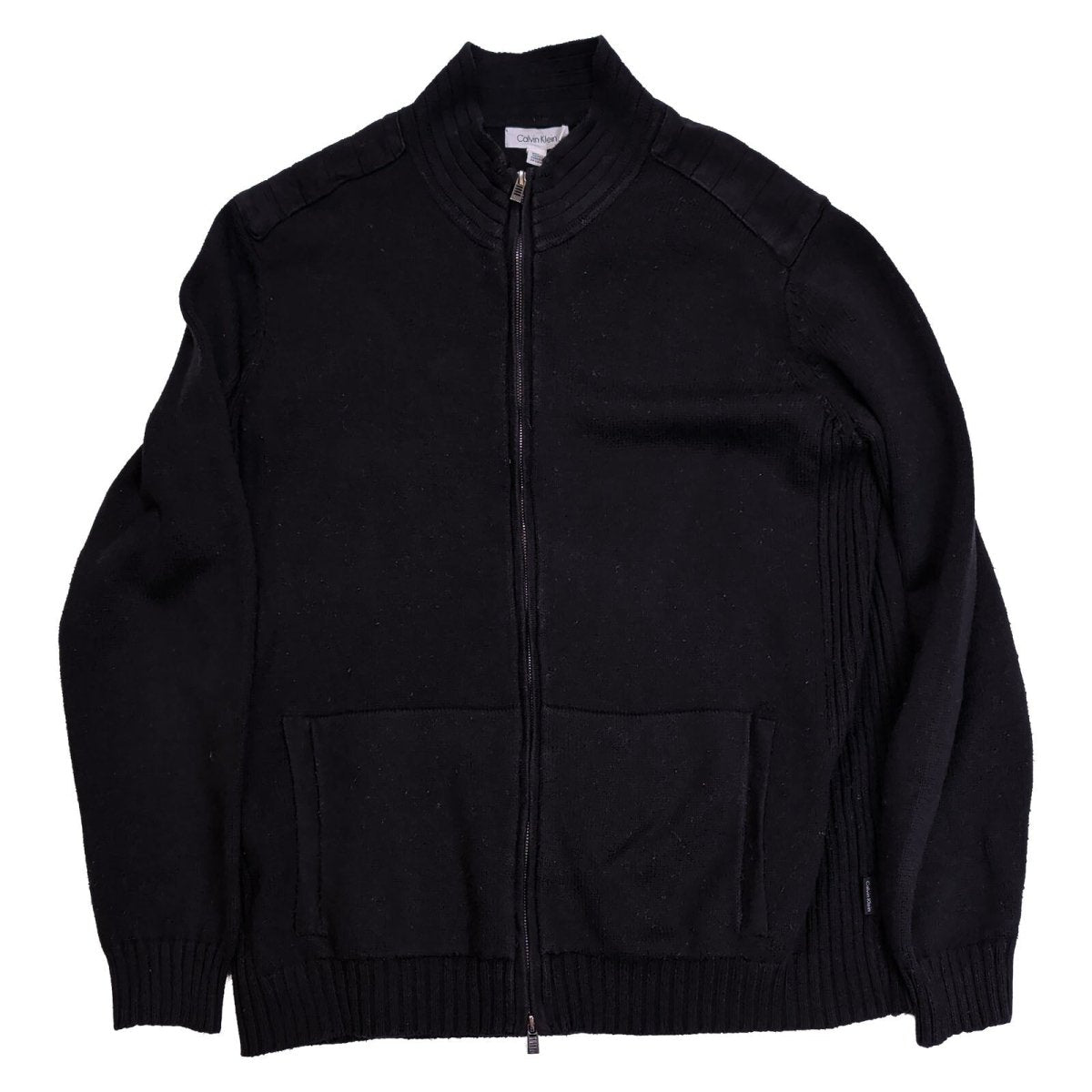 Calvin Klein Men's Jumper XL Black Full Zip Knitwear – product photo 1 | RewearableUK