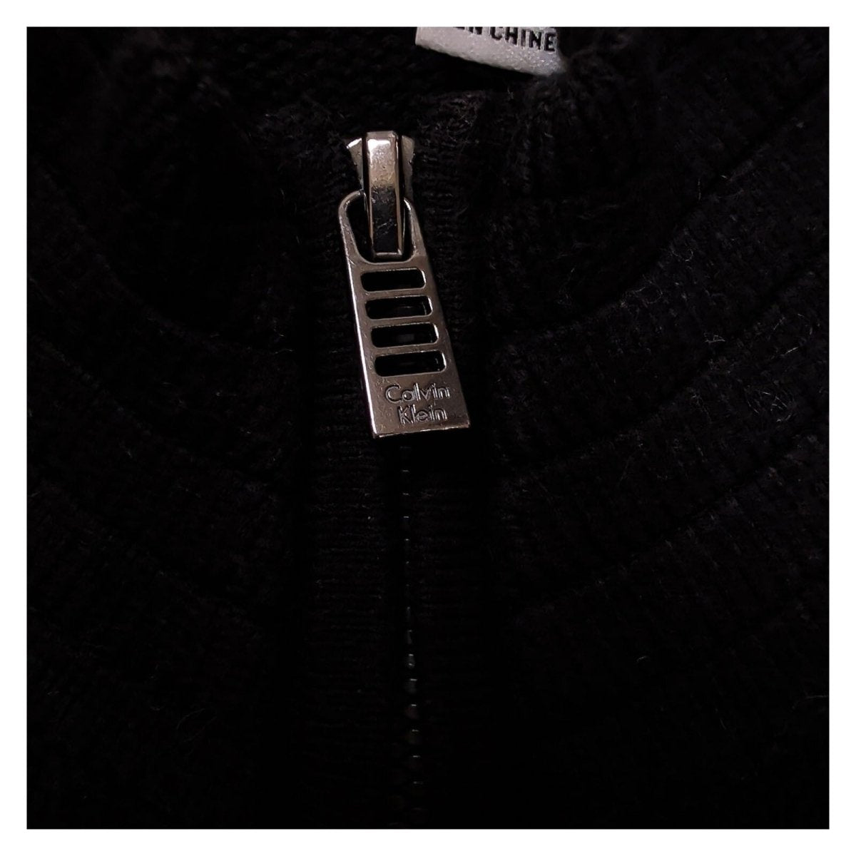 Calvin Klein Men's Jumper XL Black Full Zip Knitwear – product photo 4 | RewearableUK