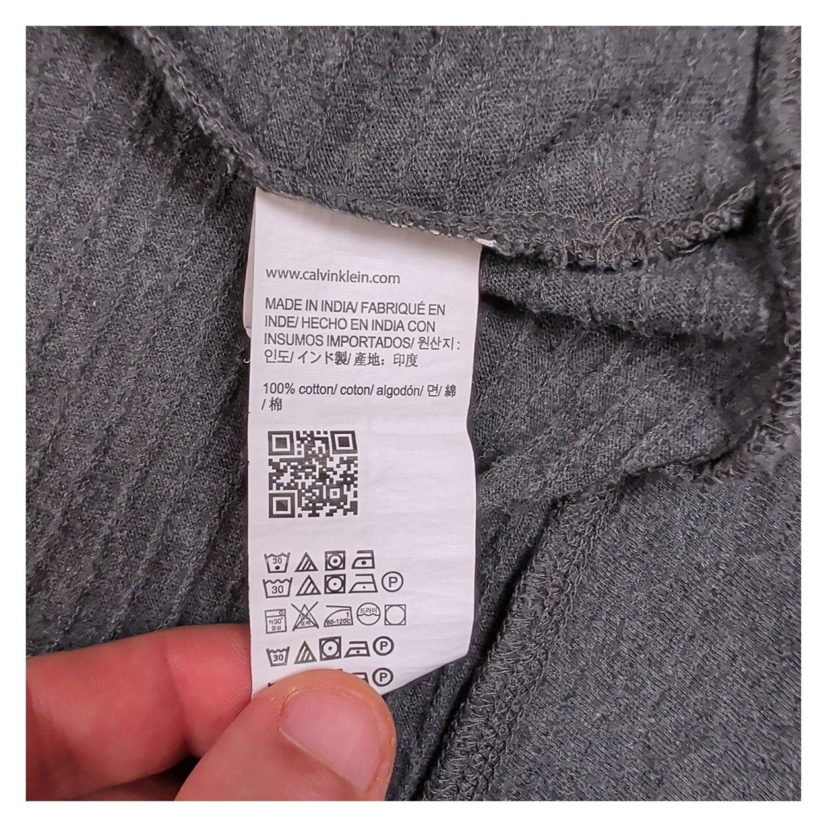 Calvin Klein Men's Sweatshirt Regular M Grey Half Zip 100% Cotton – product photo 6 | RewearableUK