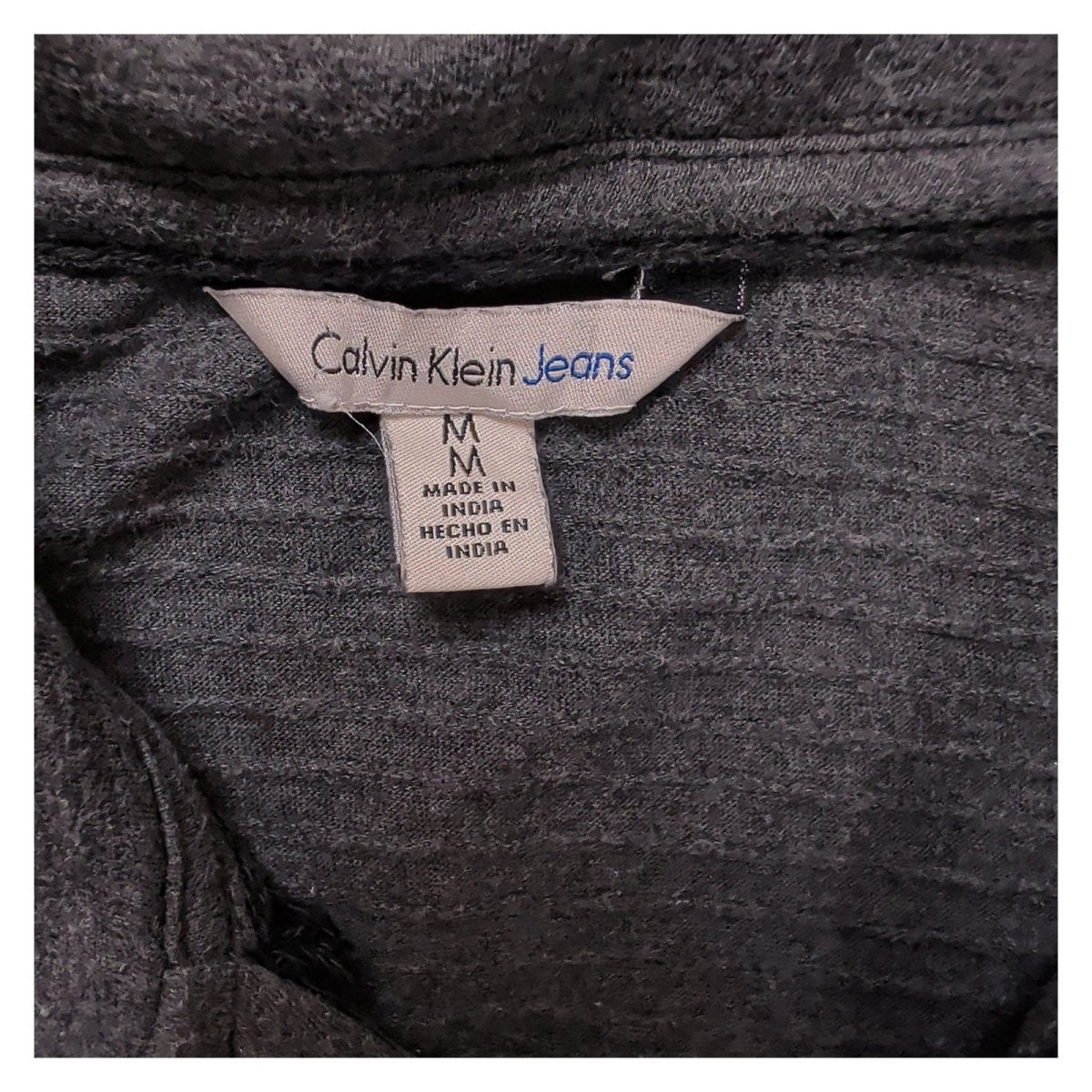 Calvin Klein Men's Sweatshirt Regular M Grey Half Zip 100% Cotton – product photo 8 | RewearableUK