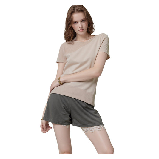 Calvin Klein Metallic Knit Dolman Top Pink | Women's M by Calvin Klein – blouse | RewearableUK