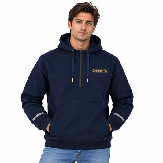 Calvin Klein Performance Navy Half-Zip Unisex Hoodie S/P Long Sleeve – Hoodie product photo 1 | RewearableUK
