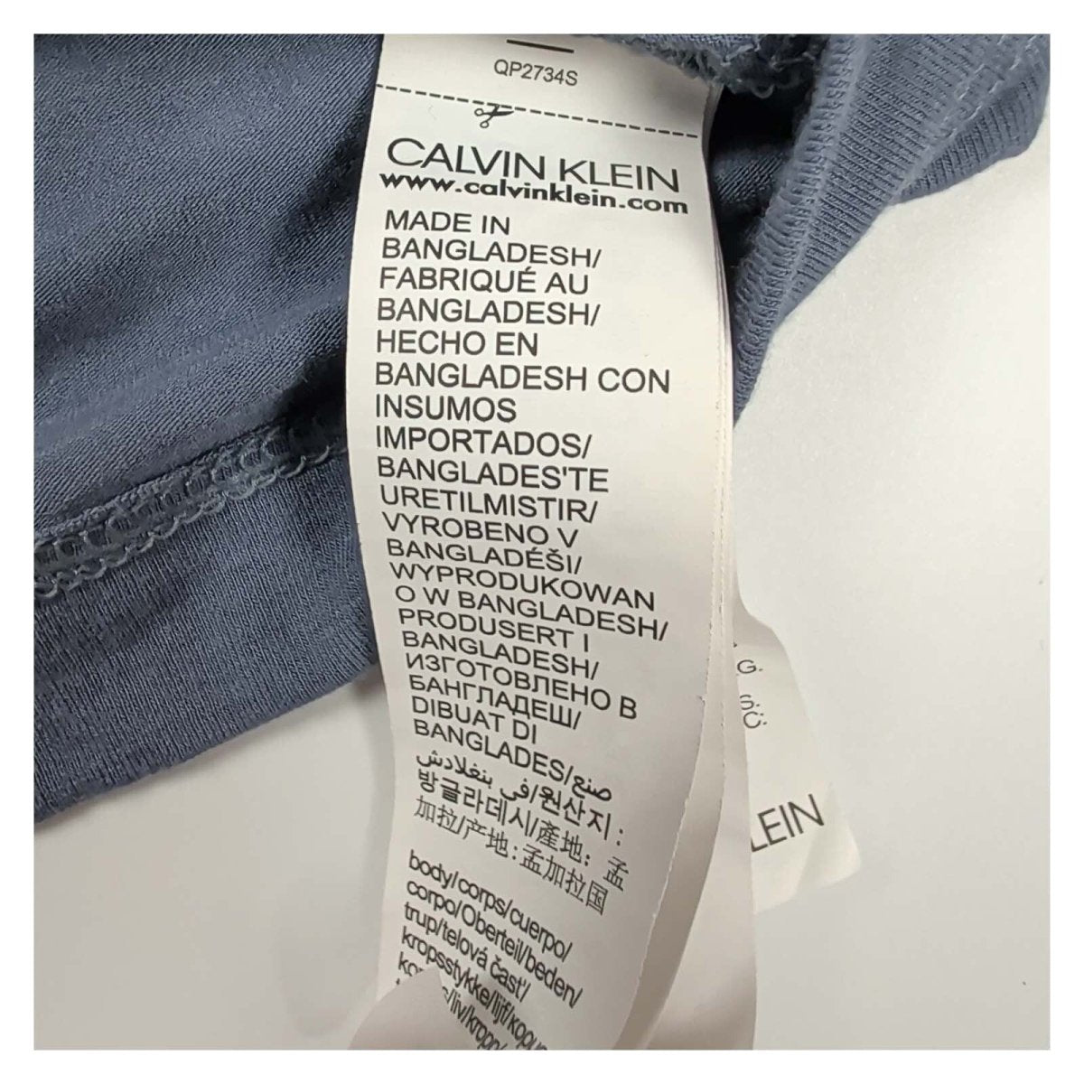 Calvin Klein Sleepwear Top Women M Blue V Neck Short Sleeve Lounge T-Shirt – product photo 4 | RewearableUK