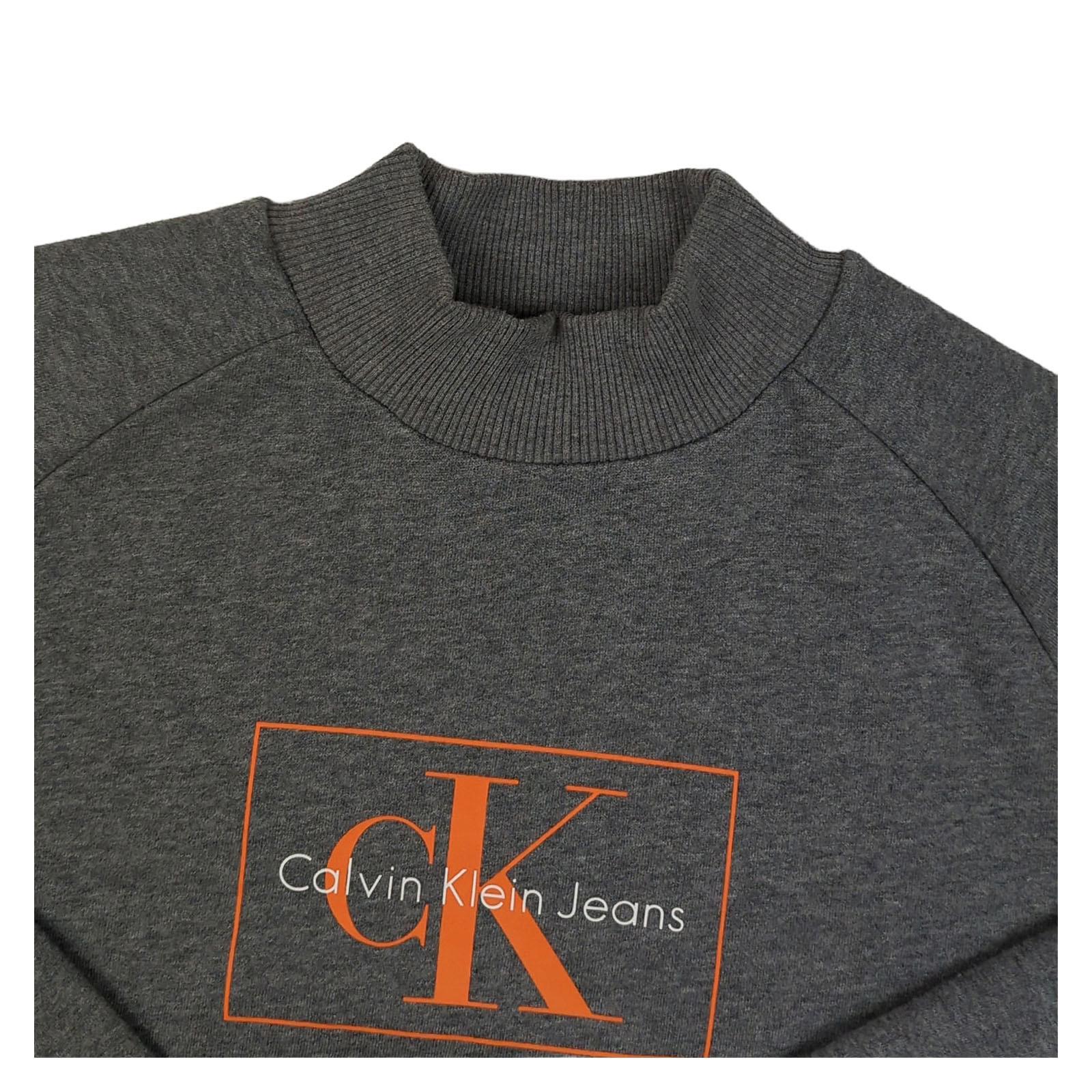 Calvin Klein Calvin Klein Women’s Grey Crew Neck Sweater S Cotton Blend Classic Designer Pull Sweater & Hoodie RewearableUK