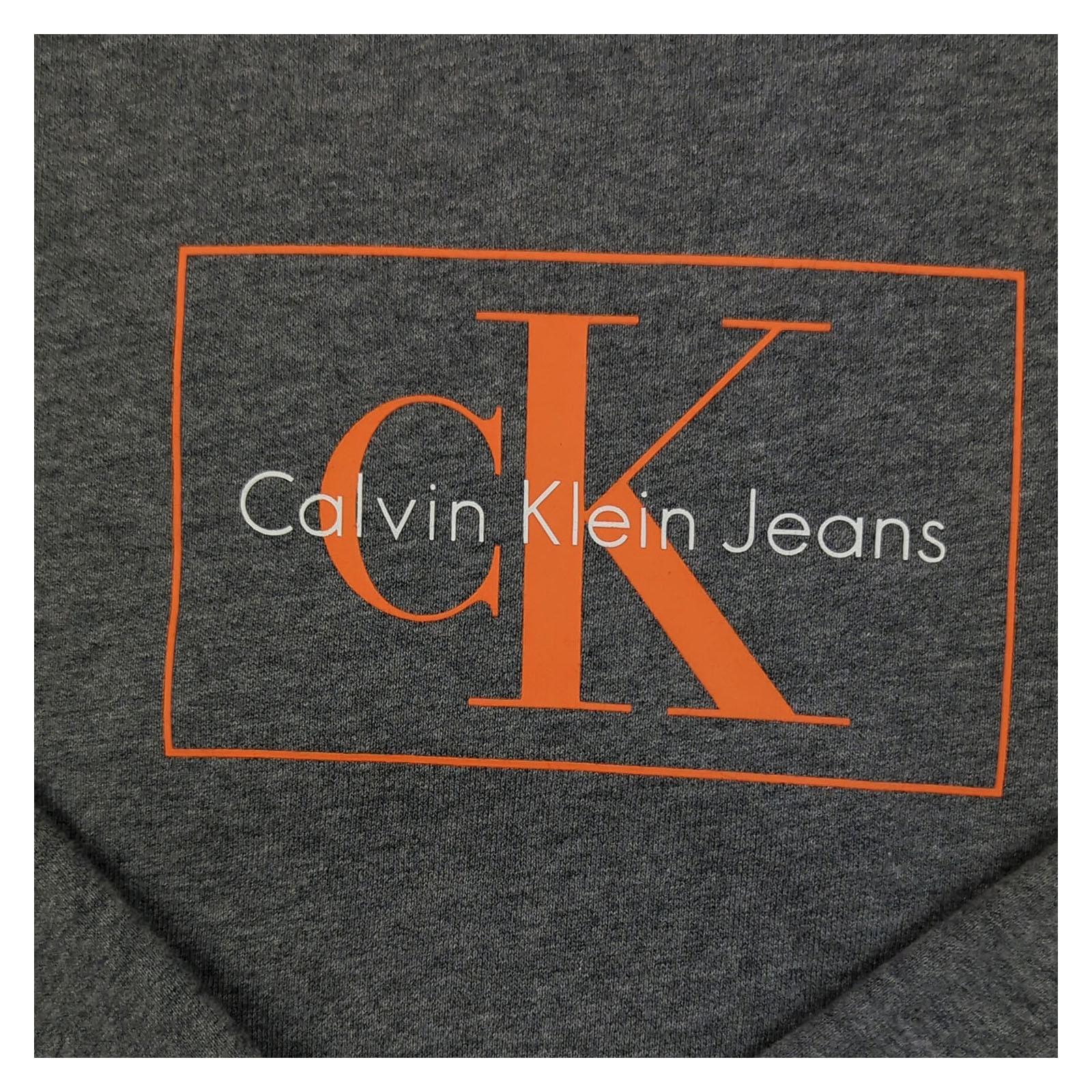 Calvin Klein Calvin Klein Women’s Grey Crew Neck Sweater S Cotton Blend Classic Designer Pull Sweater & Hoodie RewearableUK