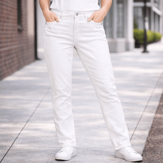 calvin klein womens white stretch denim mid rise skinny ankle jeans w26 l30 by Calvin Klein – JEANS | RewearableUK