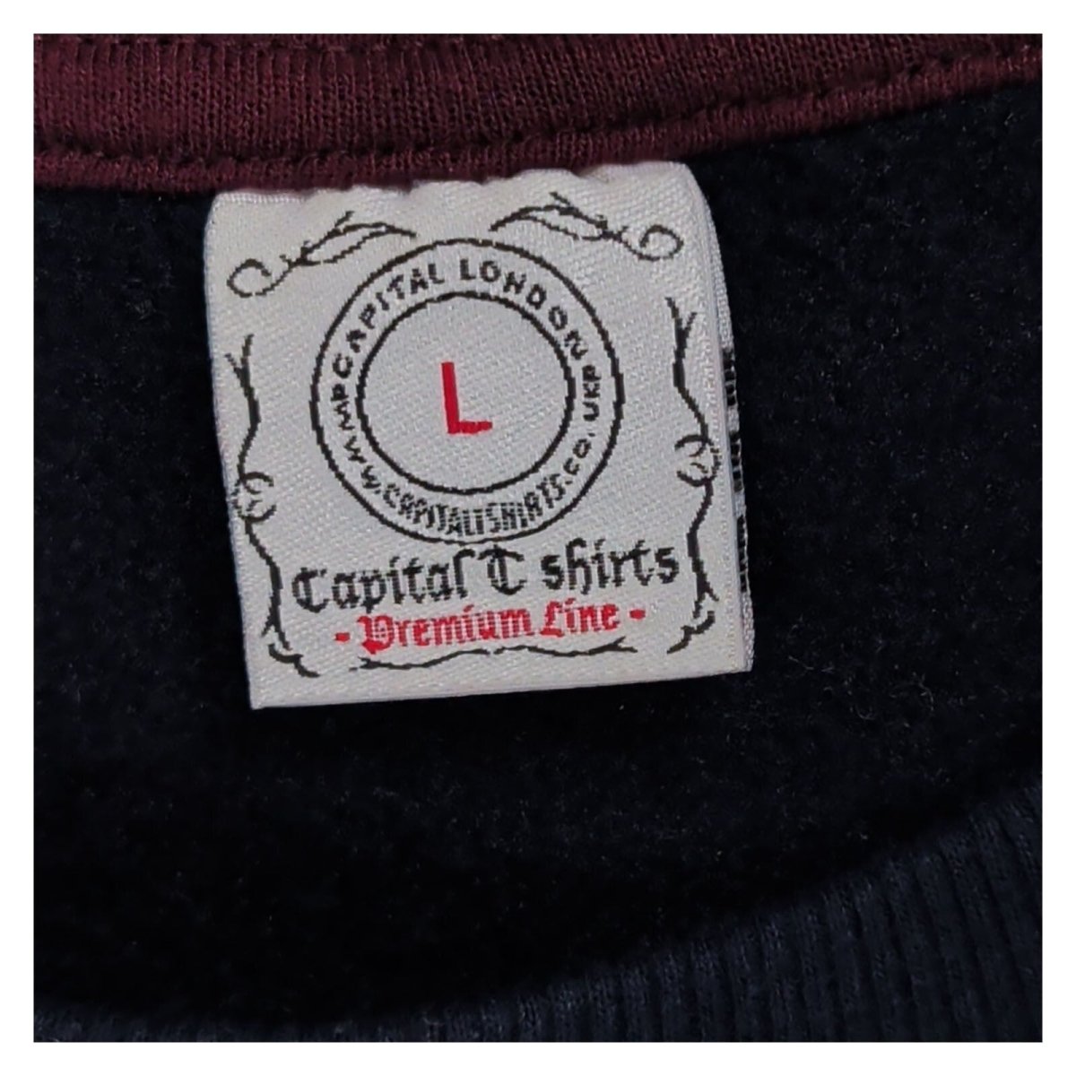 Capital T-Shirts Premium Line London England men's sweatshirt in size L. – product photo 3 | RewearableUK