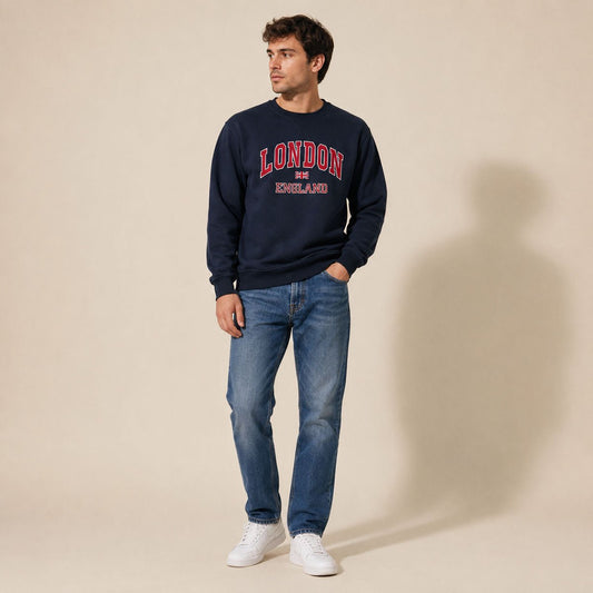 Capital T-Shirts Premium Line London Sweatshirt L Navy – Sweater & Hoodie product photo 1 | RewearableUK