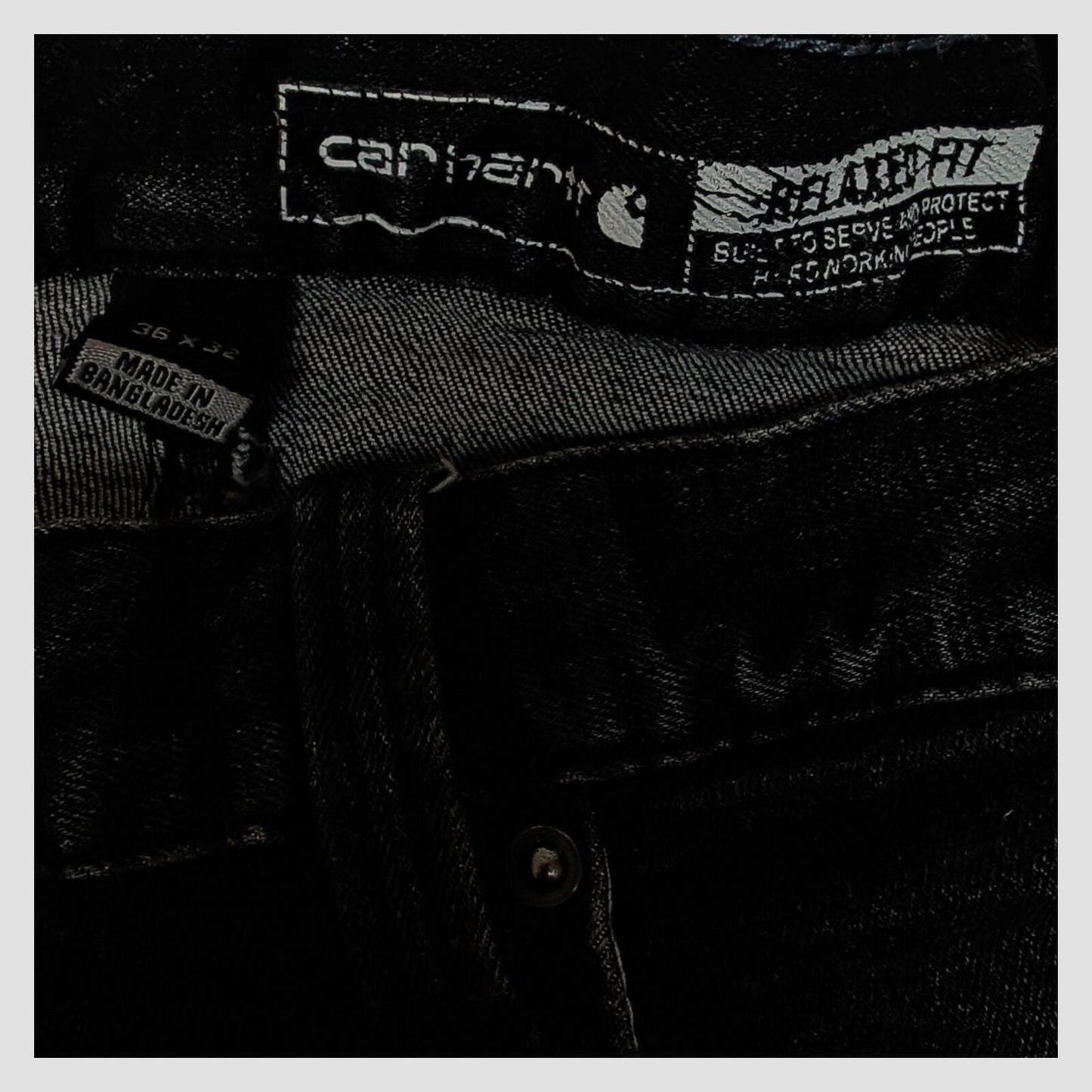 carhartt bd2804 - m rugged flex relaxed fit black denim jeans mens size 36x32 by Carhartt – JEANS | RewearableUK
