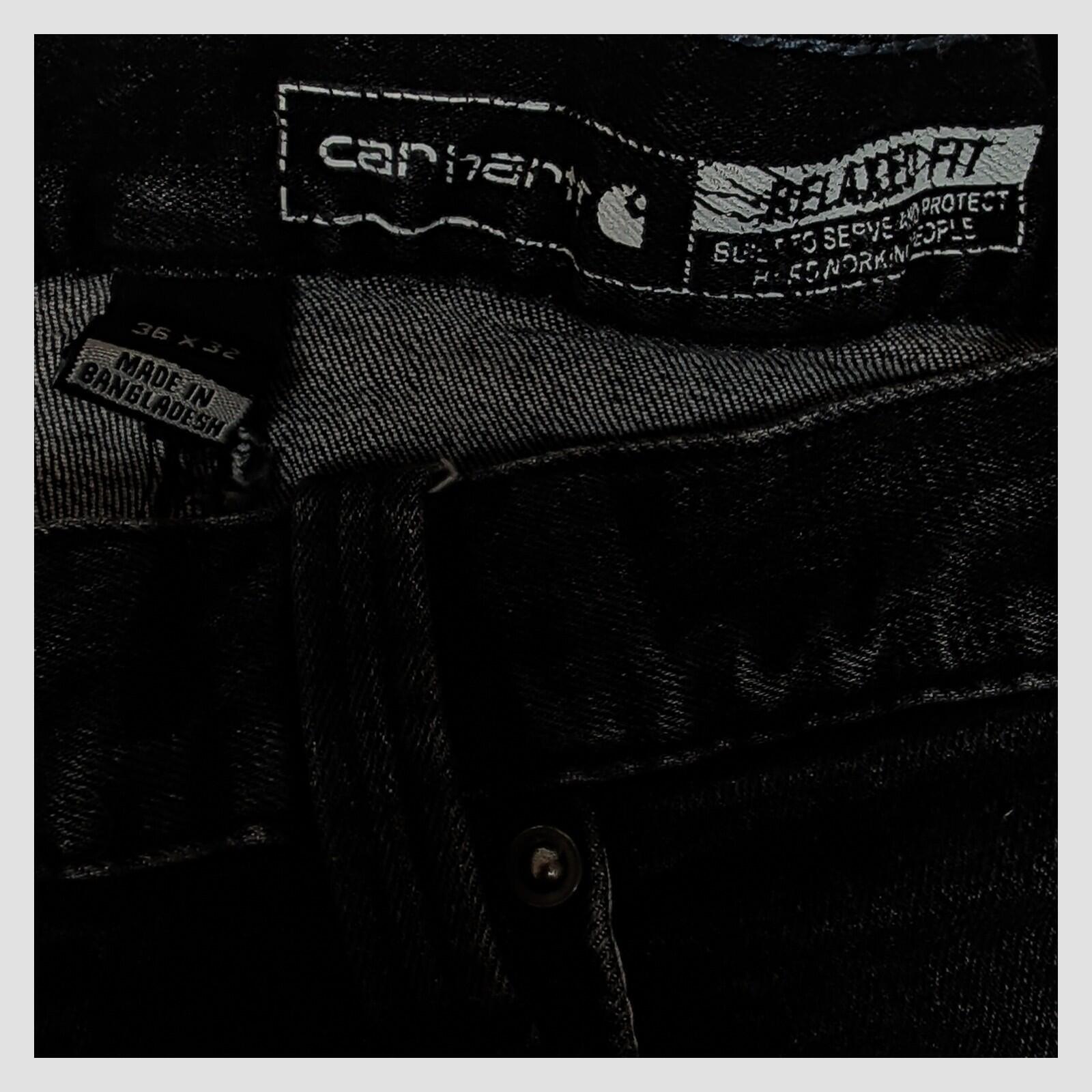 carhartt bd2804 - m rugged flex relaxed fit black denim jeans mens size 36x32 by Carhartt – JEANS | RewearableUK