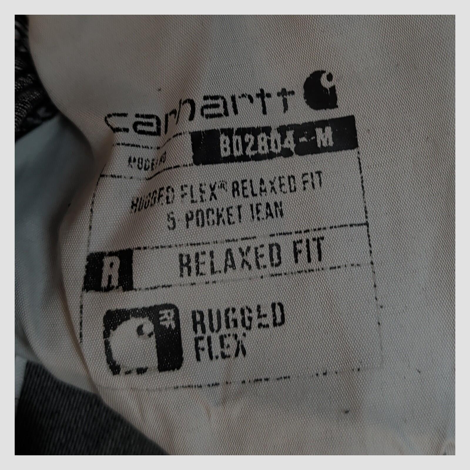 carhartt bd2804 - m rugged flex relaxed fit black denim jeans mens size 36x32 by Carhartt – JEANS | RewearableUK