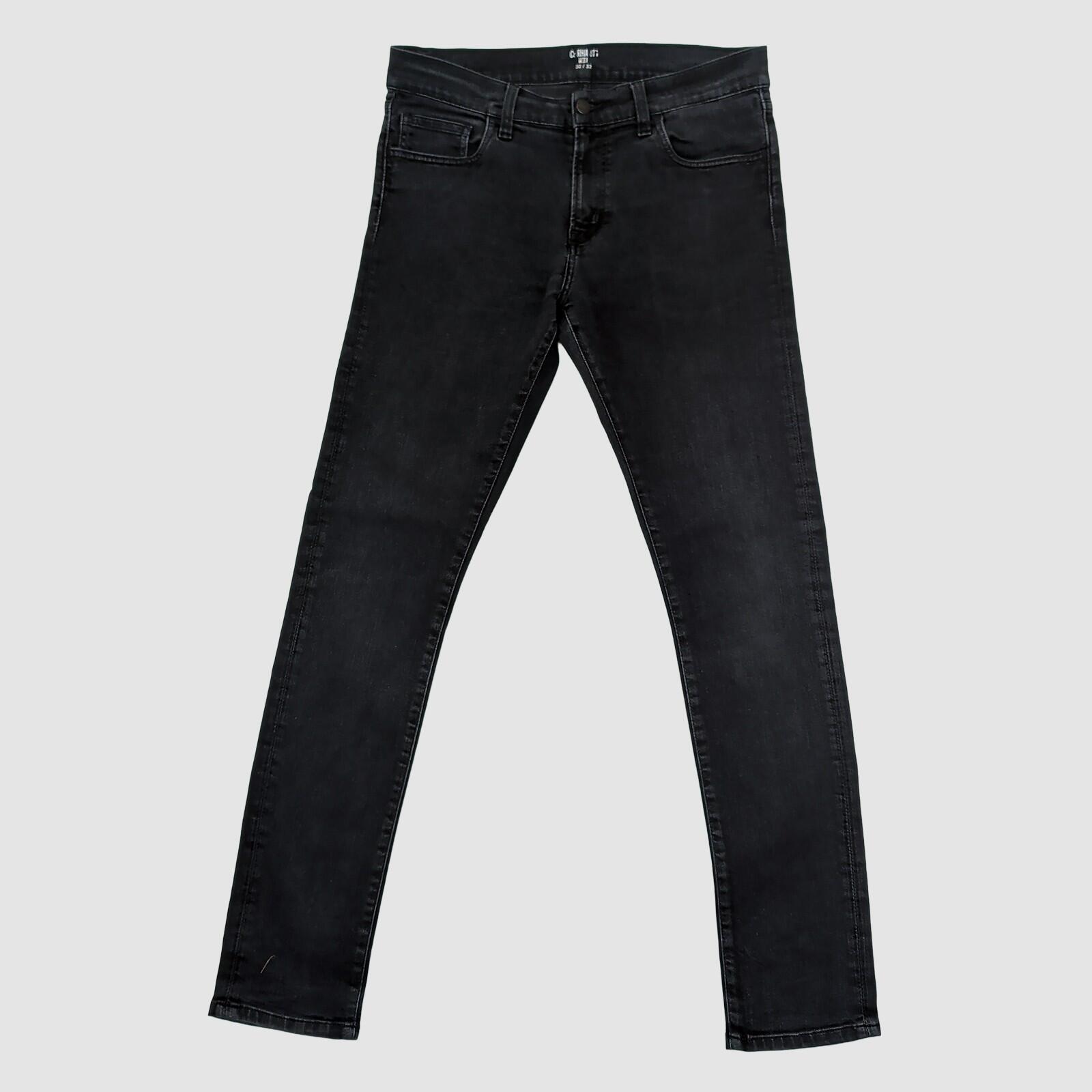carhartt wip rebel pant black faded denim jeans size 32 x 32 mens slim fit pants by Carhartt – JEANS | RewearableUK