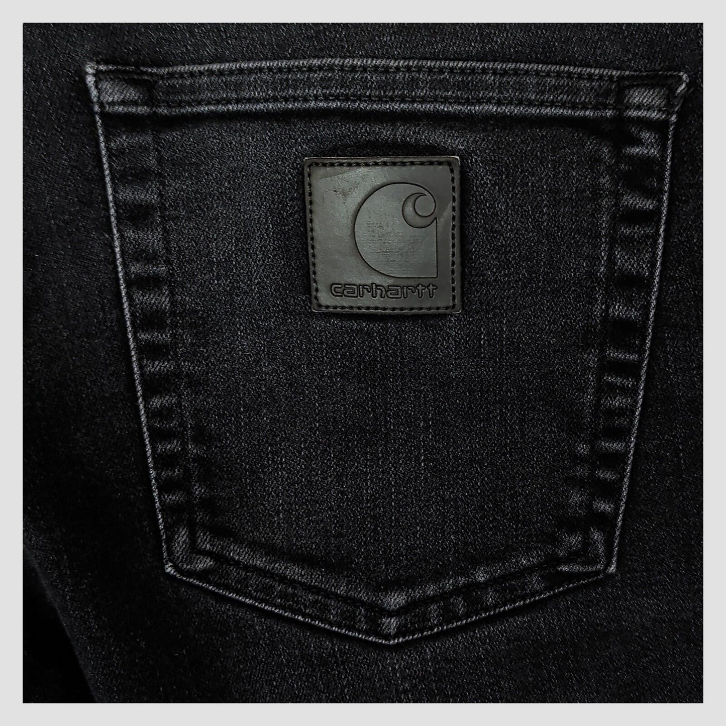 carhartt wip rebel pant black faded denim jeans size 32 x 32 mens slim fit pants by Carhartt – JEANS | RewearableUK