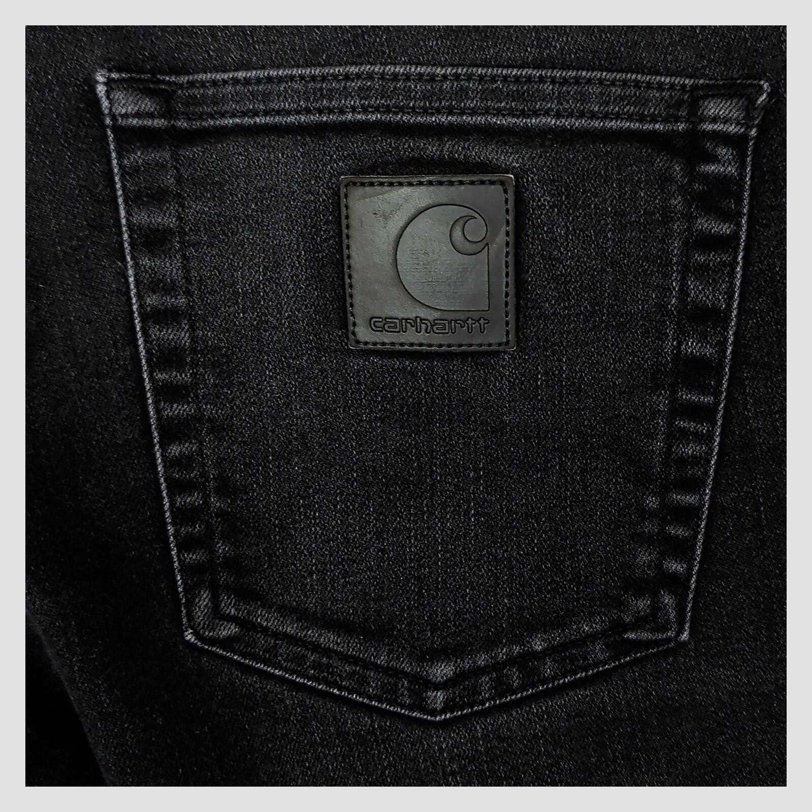 carhartt wip rebel pant black faded denim jeans size 32 x 32 mens slim fit pants by Carhartt – JEANS | RewearableUK