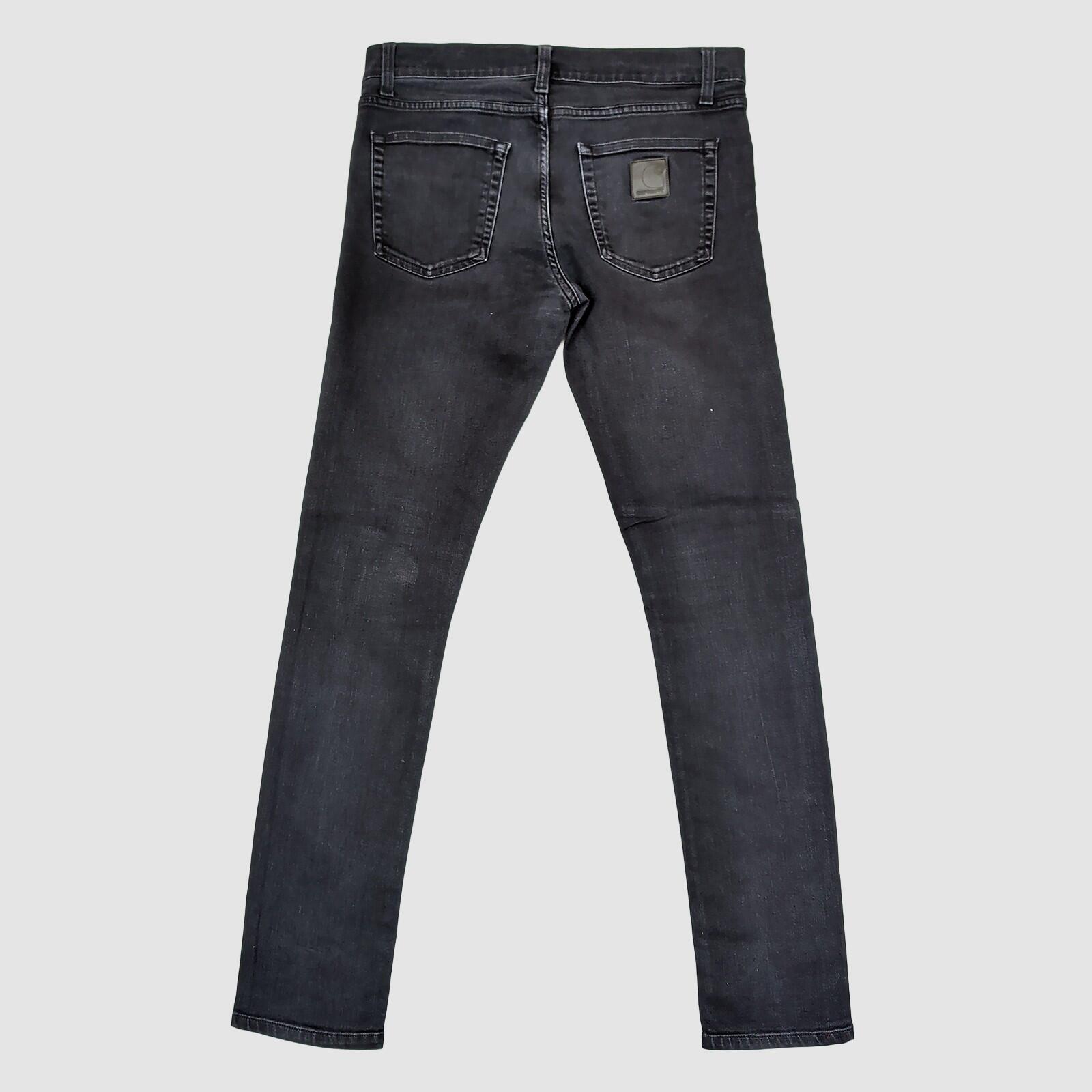 carhartt wip rebel pant black faded denim jeans size 32 x 32 mens slim fit pants by Carhartt – JEANS | RewearableUK