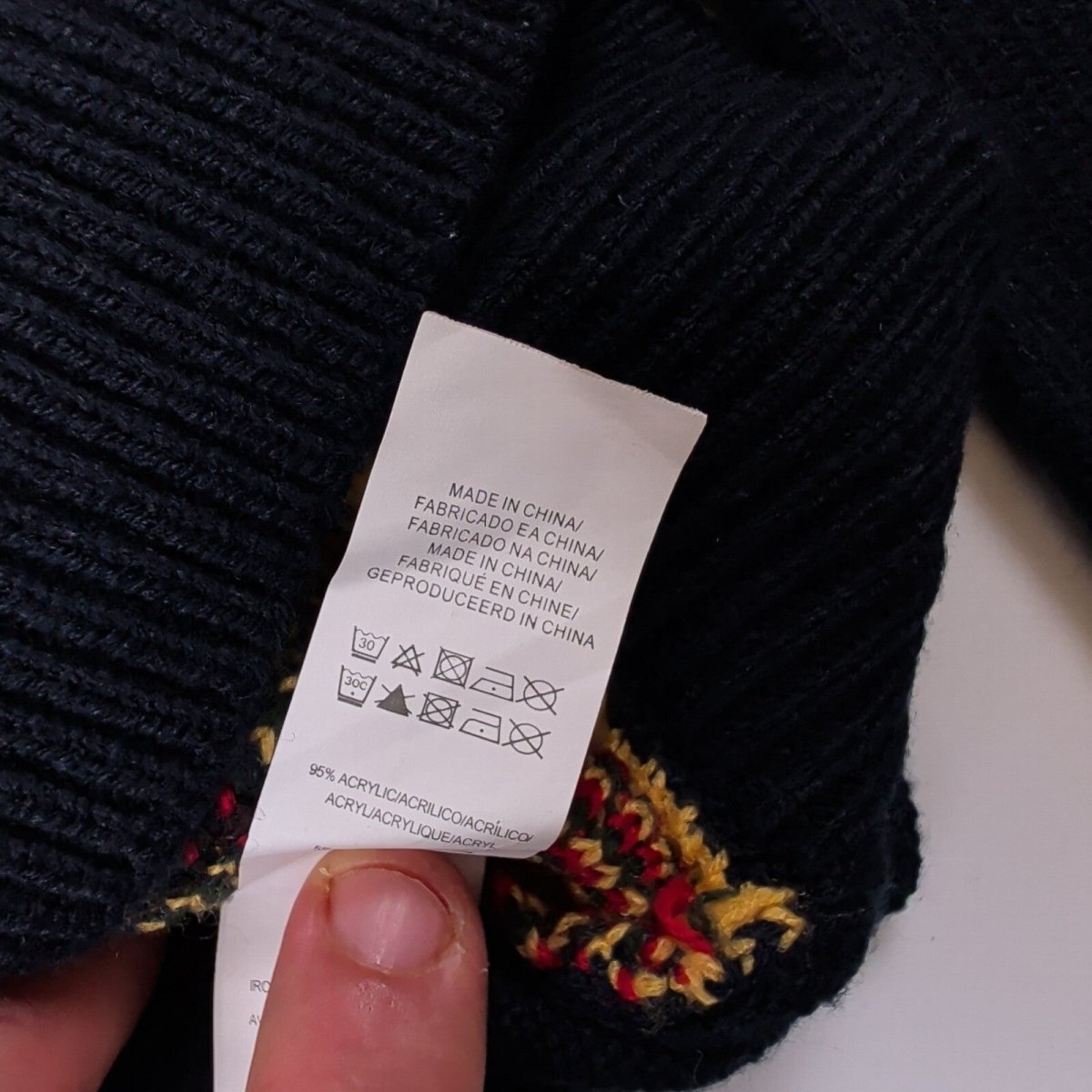 Cedar Wood State Women's Christmas Tree Jumper S Navy – product photo 6 | RewearableUK