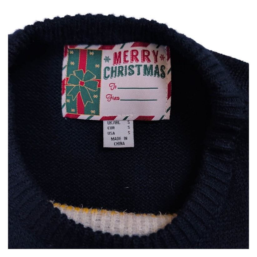 Cedar Wood State Women's Christmas Tree Jumper S Navy – product photo 4 | RewearableUK