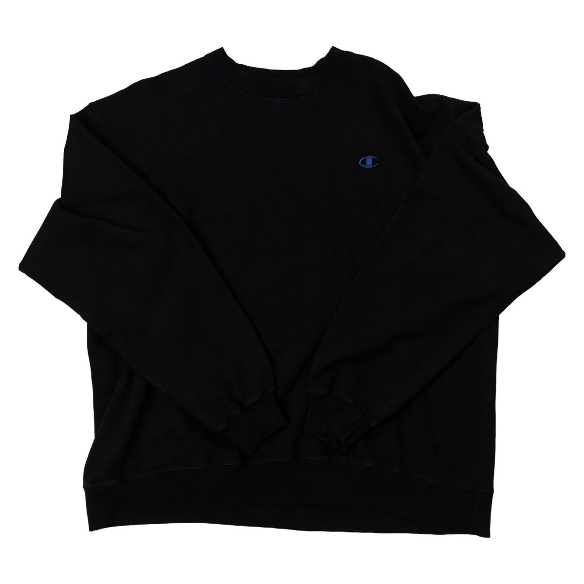 Champion Black Crewneck Sweatshirt Embroidered C Logo Pullover Size XL – product photo 1 | RewearableUK