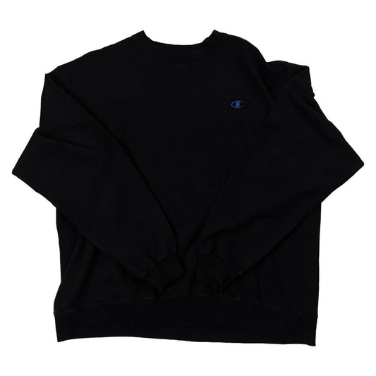 Champion Black Crewneck Sweatshirt Embroidered C Logo Pullover Size XL – product photo 1 | RewearableUK