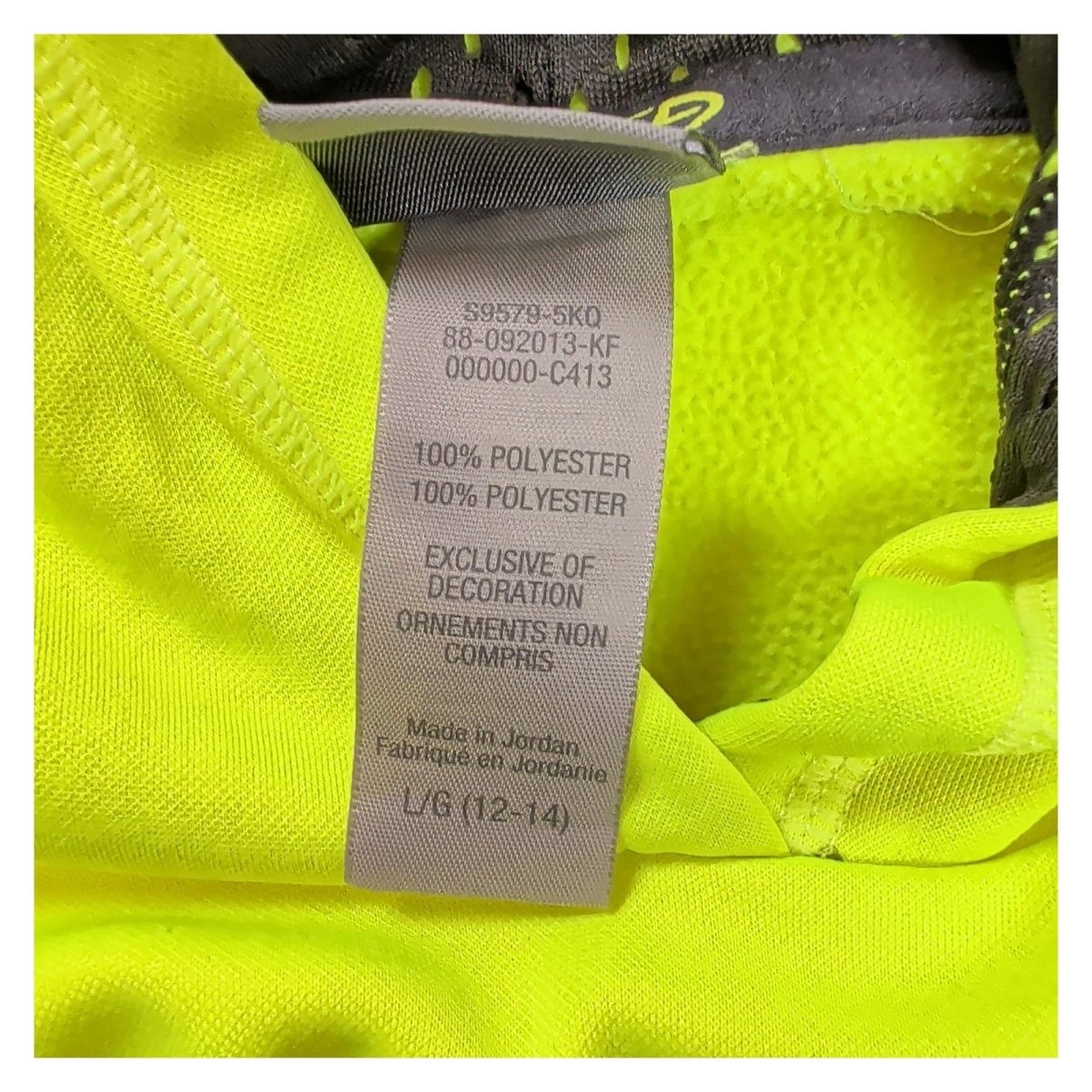 Champion Boys Hoodie L/G 12-14 Neon Yellow Polyester Sport Casual – product photo 8 | RewearableUK