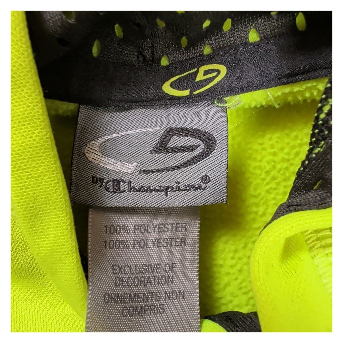 Champion Boys Hoodie L/G 12-14 Neon Yellow Polyester Sport Casual – product photo 6 | RewearableUK