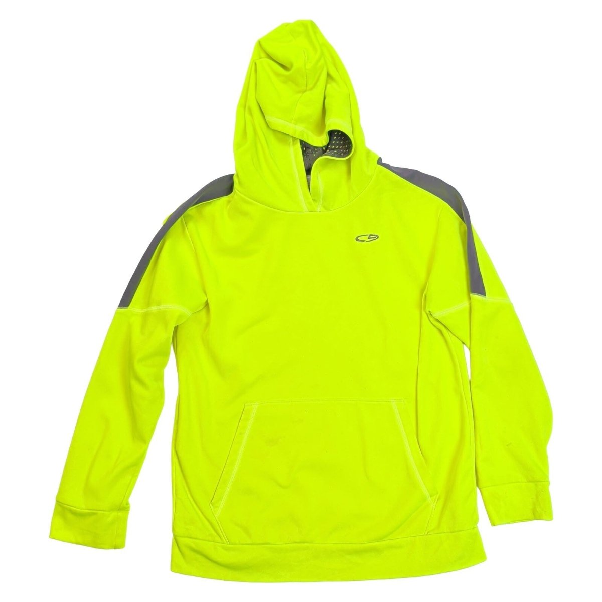 Champion Boys Hoodie L/G 12-14 Neon Yellow Polyester Sport Casual – product photo 2 | RewearableUK