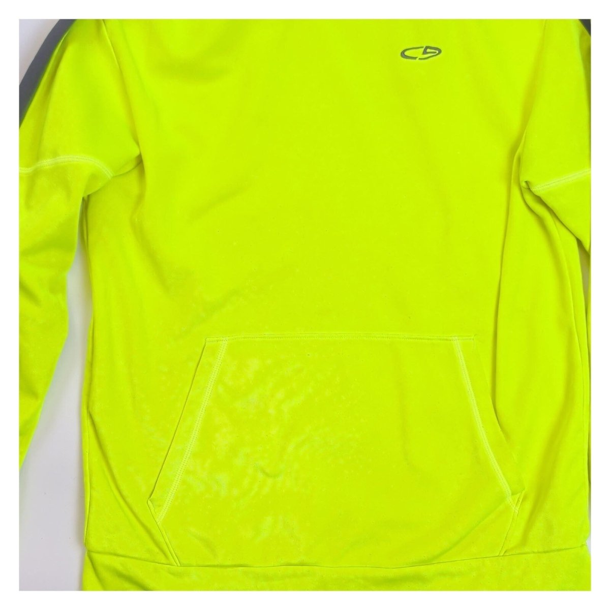 Champion Boys Hoodie L/G 12-14 Neon Yellow Polyester Sport Casual – product photo 3 | RewearableUK