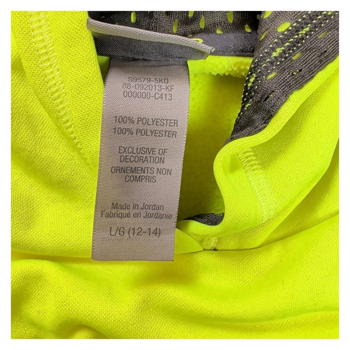 Champion Boys Hoodie L/G 12-14 Neon Yellow Polyester Sport Casual – product photo 7 | RewearableUK