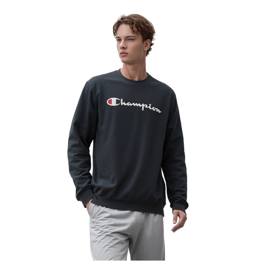 Champion Champion Grey Logo Sweatshirt Men’s L Long Sleeve Eco Regular Fit SWDSW20CH Sweater & Hoodie RewearableUK