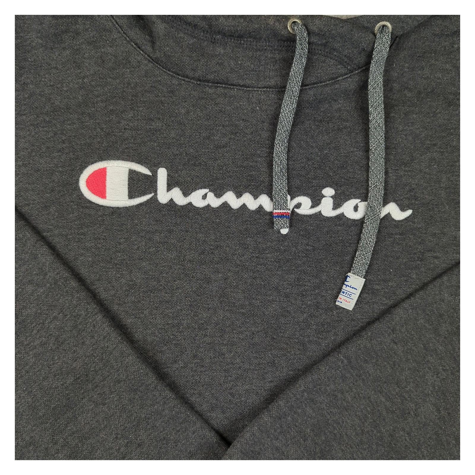 Champion Champion Men’s Grey Hoodie Size M Regular Fit Cotton - Poly Hooded Sweatshirt Sweater & Hoodie RewearableUK