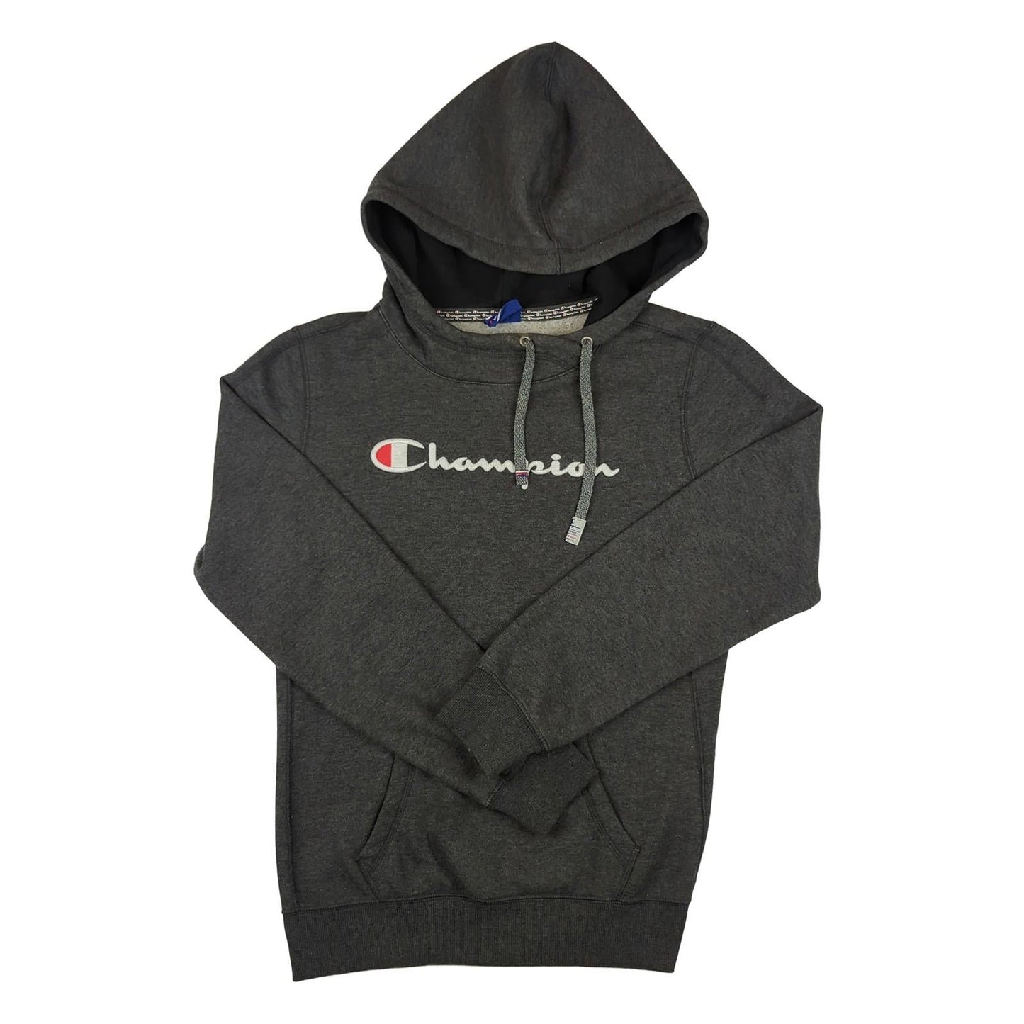 Champion Champion Men’s Grey Hoodie Size M Regular Fit Cotton - Poly Hooded Sweatshirt Sweater & Hoodie RewearableUK