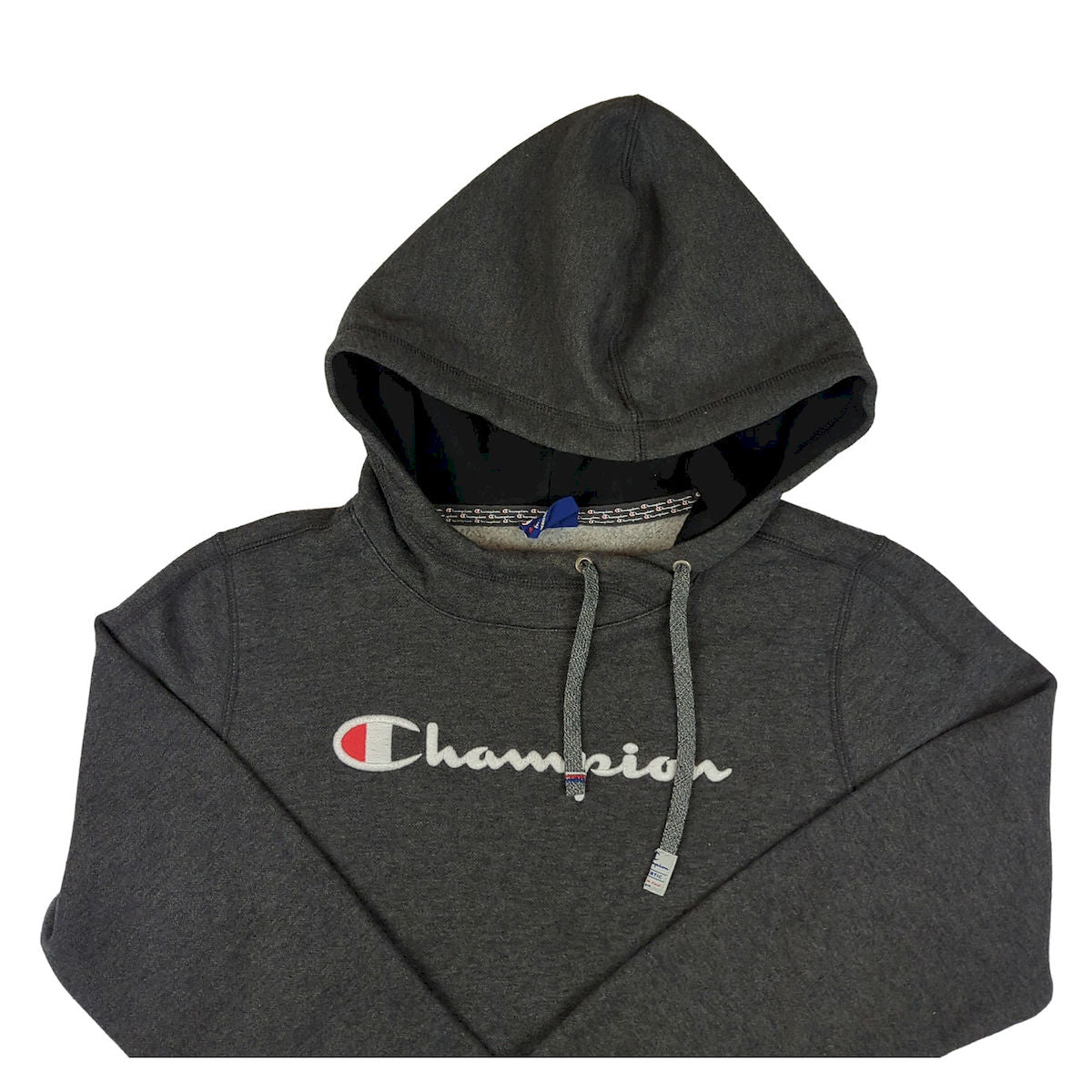 Champion Men’s Grey Hoodie Size M Regular Fit Cotton-Poly Hooded Sweatshirt by Champion – Sweater & Hoodie | RewearableUK