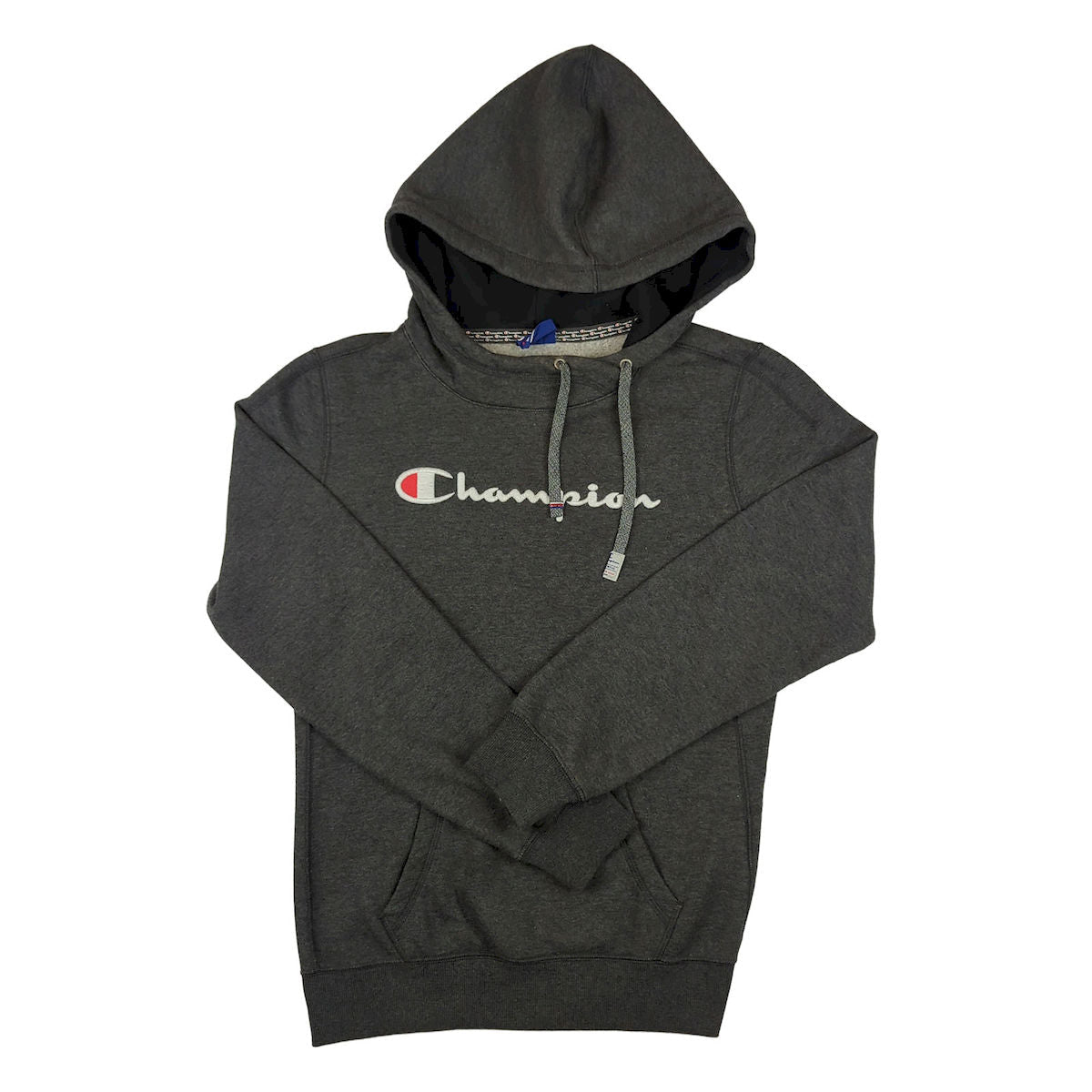 Champion Men’s Grey Hoodie Size M Regular Fit Cotton-Poly Hooded Sweatshirt by Champion – Sweater & Hoodie | RewearableUK