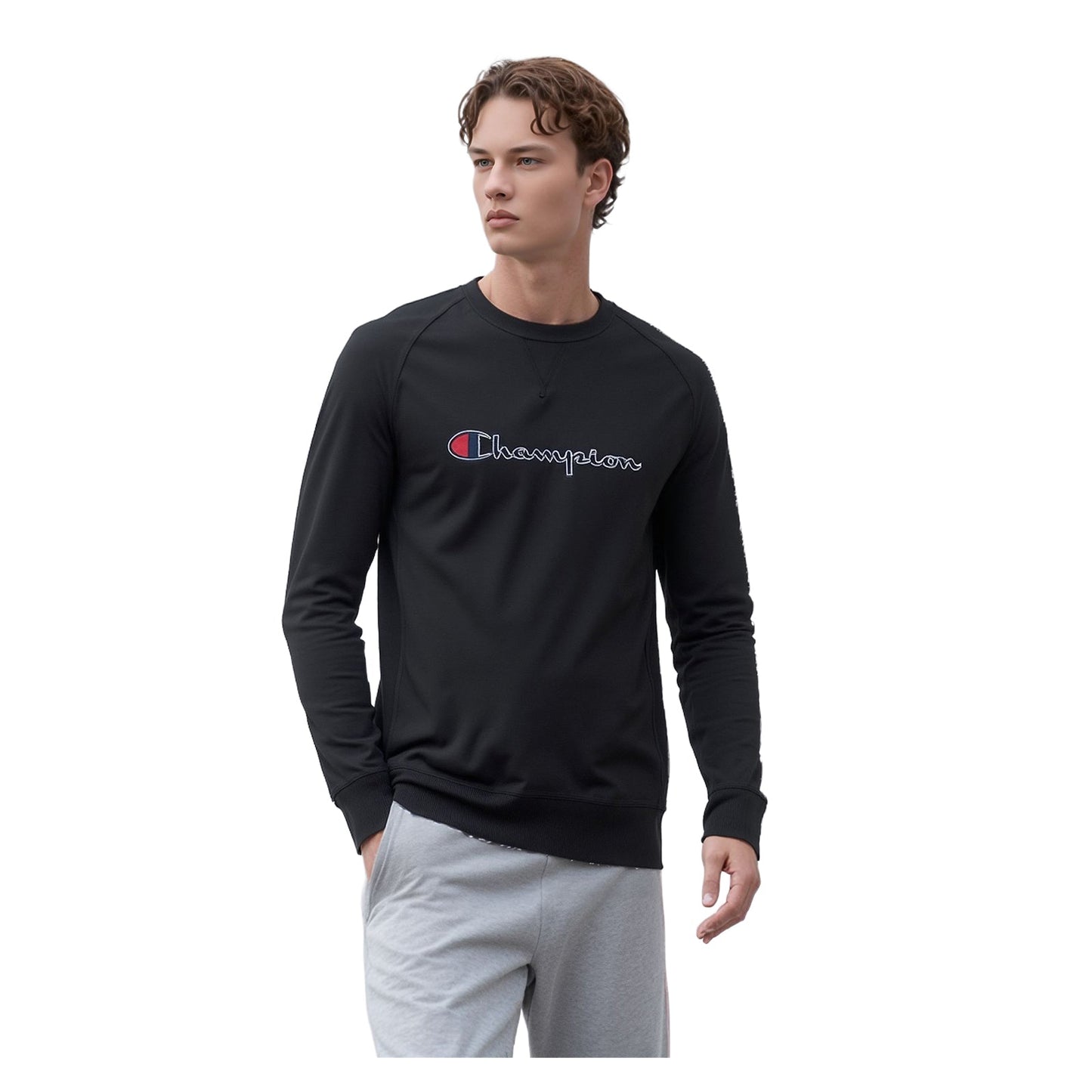 Champion Champion Mens Sweatshirt XL Blue Jumper Pullover Long Sleeve Cotton Vintage Top Sweater & Hoodie RewearableUK
